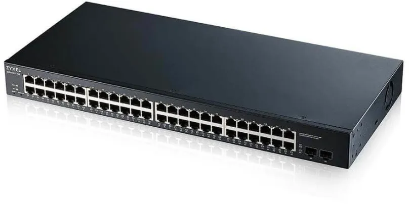 Switch ZyXEL GS1900-48, 48 portový, 1 Gbit, 2× SFP, QoS, VLAN, spravovateľný, rack