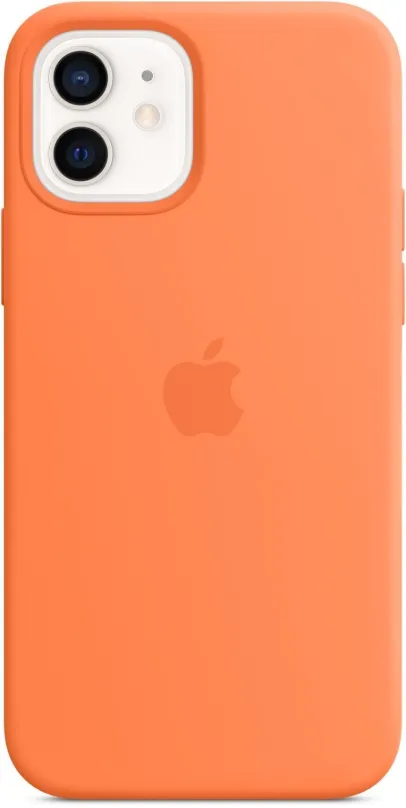 Kryt na mobil Apple iPhone 12 Mini Silikónový kryt s MagSafe kumkvatově oranžový