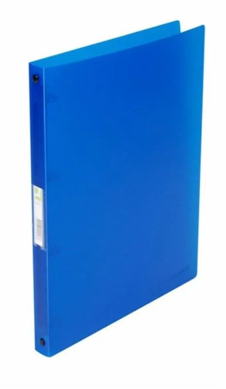 Šanón Q-CONNECT A4, 25 mm, 4 krúžky, transparentná modrá