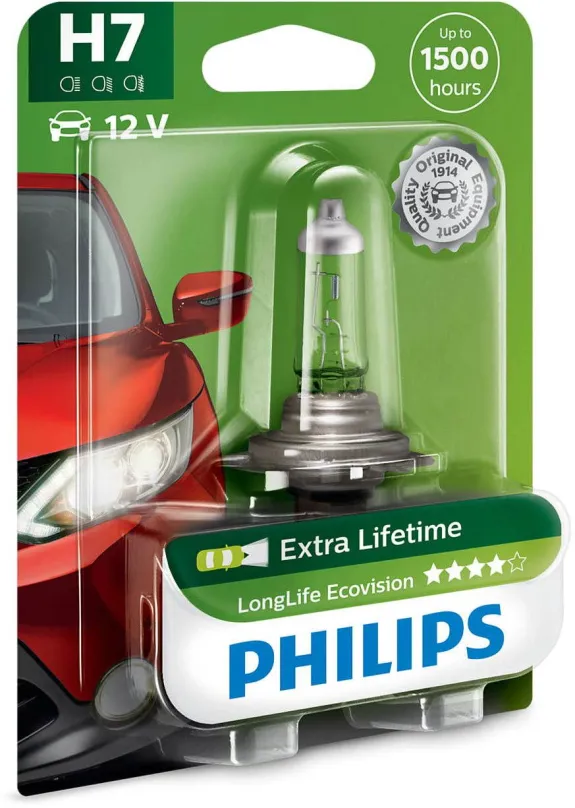 Autožiarovka PHILIPS H7 LongLife EcoVision 1 ks
