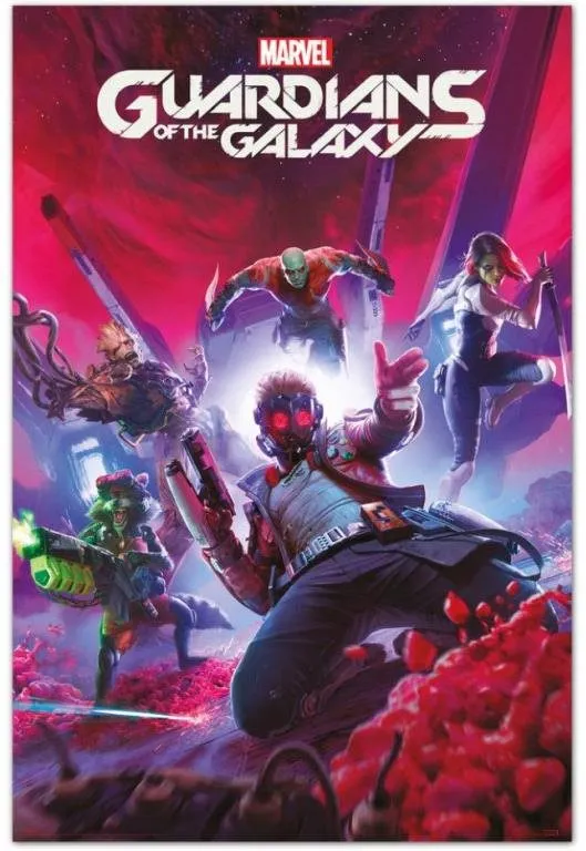 Plagát Marvel Guardians Of The Galaxy: Action - plagát