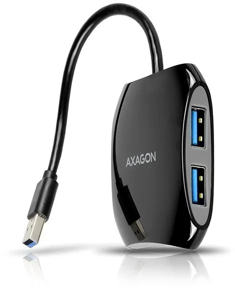 USB Hub AXAGON HUE-S1B USB 3.0 QUATTRO húb, pripojenie pomocou USB 3.2 Gen 1 (USB 3.0), US