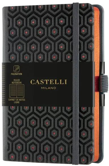 Zápisník CASTELLI MILANO Copper&Gold Honey, veľkosť S Orange
