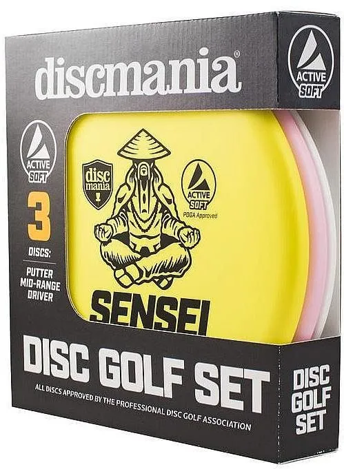 Discgolf sada Discmania ACTIVE SOFT, Začiatočnícka sada troch discgolfových diskov z mater