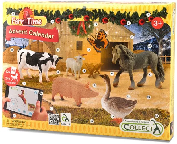 Adventný kalendár Adventný kalendár-farma a kone