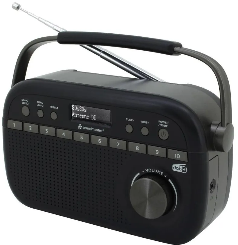 Rádio Soundmaster DAB280SW, klasické a rádiobudík, kuchynské a prenosné, DAB+, FM a RDS tu