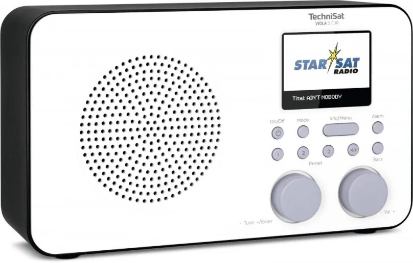 Rádio TechniSat VIOLA 2 C IR, internetové a klasické, prenosné, DAB+, FM a RDS tuner so 60