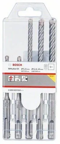 Sada vrtákov SDS-plus Bosch Sada vrtákov SDS-plus-5x, 4 čepele, 5ks 2.608.833.910