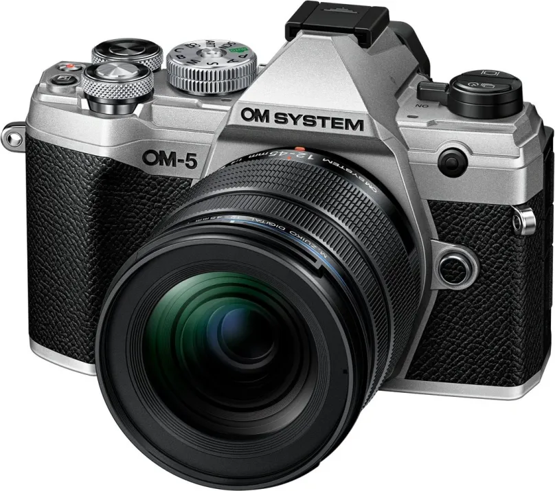 Digitálny fotoaparát OM SYSTEM OM-5 + ED 12-45mm f/4 PRE strieborný
