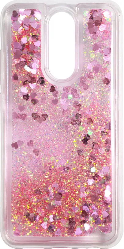 Kryt na mobil Iwill Glitter Liquid Heart Case pre Xiaomi Redmi 8 Pink