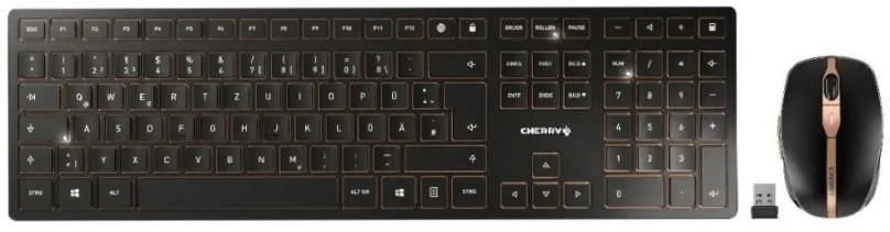 Set klávesnice a myši CHERRY DW 9000 SLIM čierny - CZ/SK