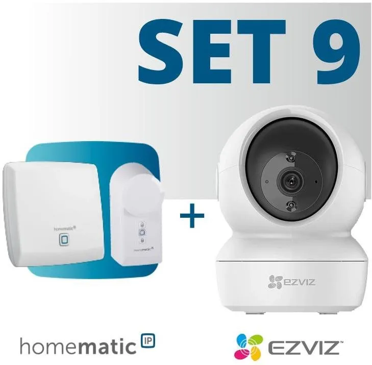 Zabezpečovací systém Homematic IP Sada kontroly prístupu s kamerou Ezviz - HmIP-SET9