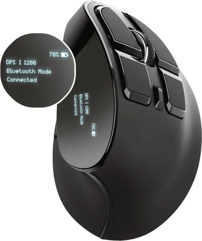 Myš Trust VOXX Ergonomic Rechargeable Mouse, bezdrôtová, vertikálna, optická, pre pravákov