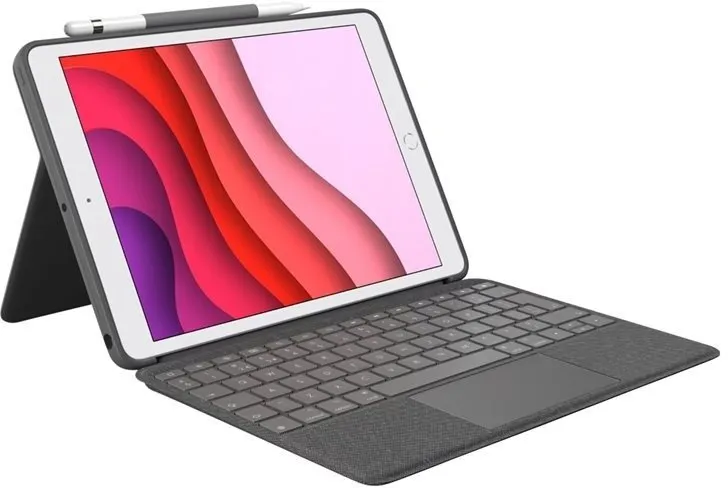 Klávesnica Logitech Combo Touch pre iPad 10. generácie 10.9", oxfordská šedá - UK