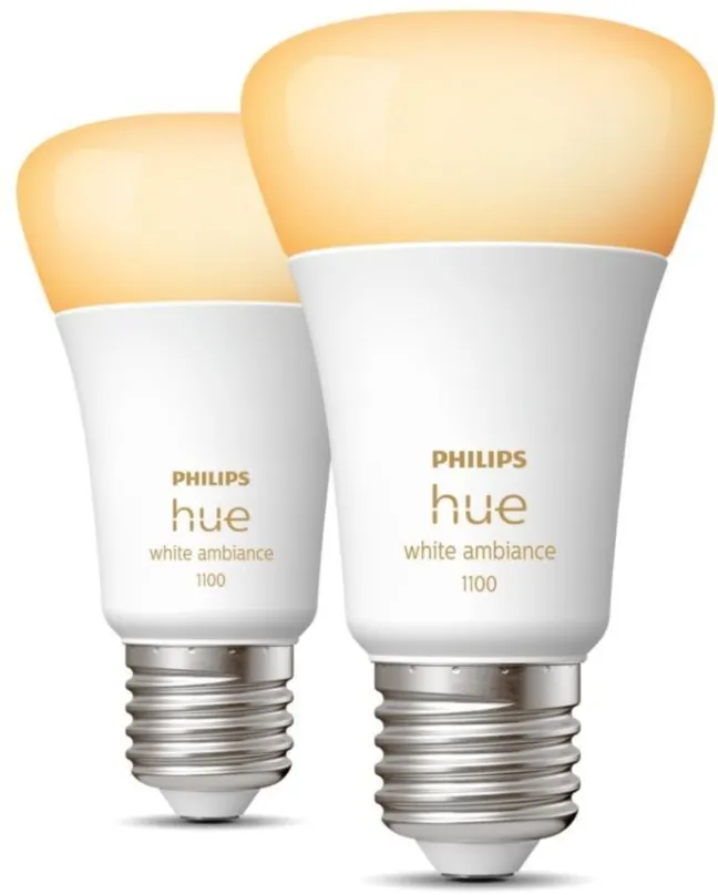 LED žiarovka Philips Hue White Ambiance 11W 1100 E27 2ks