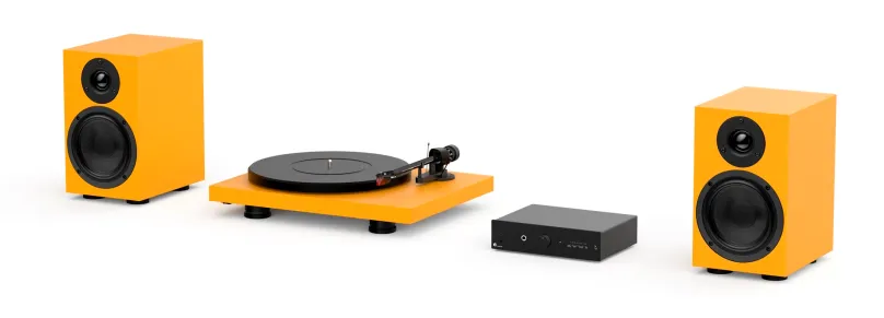 Pro-Ject Colourful Audio System - All-in-one Hi-Fi systém s gramofónom - Satin Yellow
