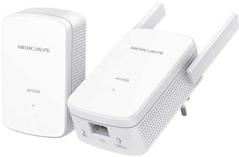 Powerline Mercusys MP510 KIT WiFi Powerline, prenosová rýchlosť 1000 Mb/s, rýchlosť WiFi 3