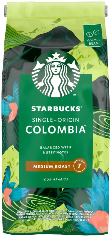 Káva Starbucks® Single Origin Colombia Medium Roast, 450 g, zrnková, 100% arabica, pôvo