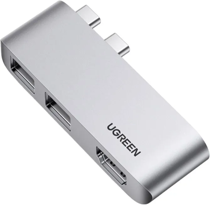 Replikátor portov UGREEN Dual USB-C to 2*USB3.1+HDMI