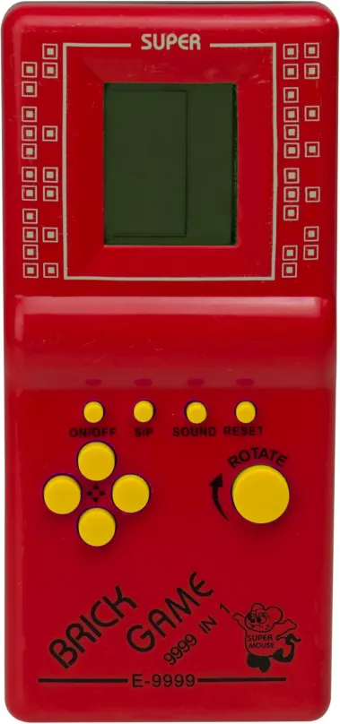 Herná konzola Aga Digitálna hra Brick Game Tetris, červená