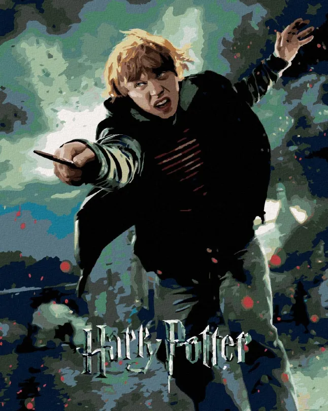 Maľovanie podľa čísel Plagát Harry Potter a relikvie smrti Ron, 40x50 cm, vypnuté plátno na rám