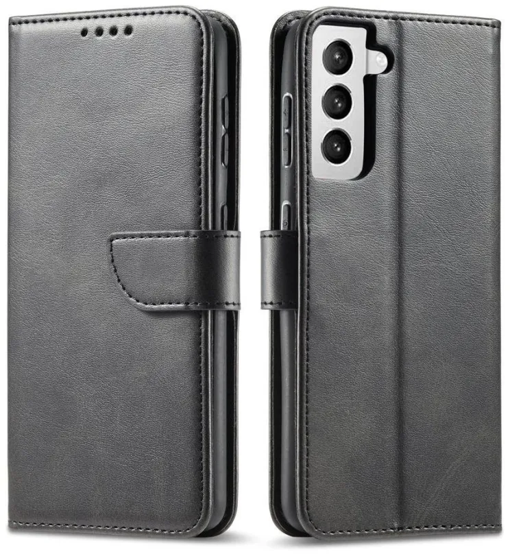 Puzdro na mobil Magnet knižkové puzdro na Samsung Galaxy S21 FE, čierne