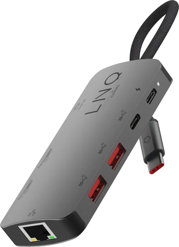 Replikátor portov LINQ Pro Studio USB-C 10Gbps Multiport Hub with PD, 8K HDMI a 2.5Gbe Ethernet