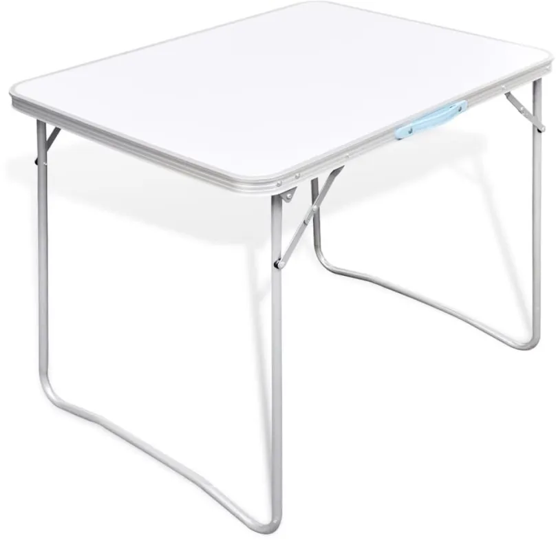Kempingový stôl Skladací kempingový stôl s kovovým rámom 80 x 60 cm