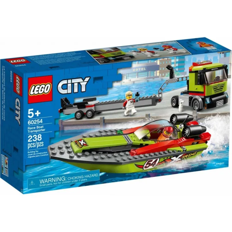 LEGO stavebnice LEGO City Great Vehicles 60254 Preprava pretekárskeho člna