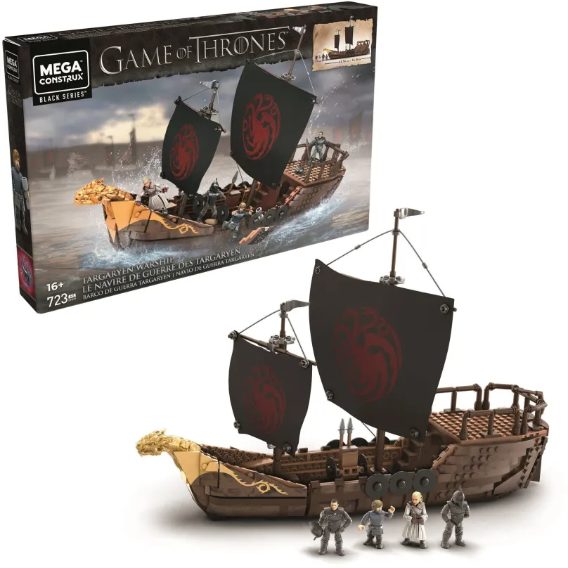 Stavebnica Mega Bloks Hra o tróny Targaryenská loď