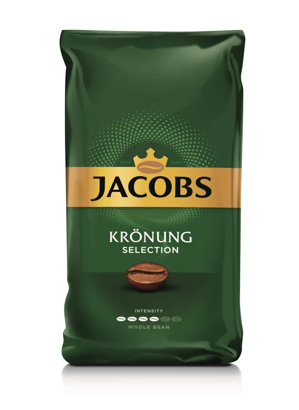 Káva Jacobs Kronung Selection, zrnková káva, 1000g, zrnková, zmes kávových odrôd,