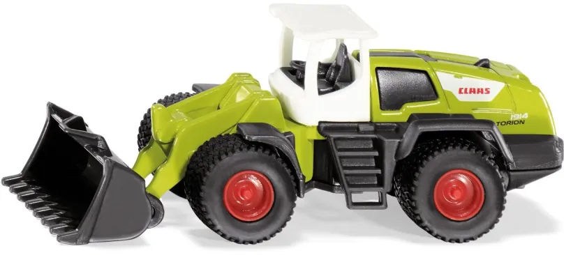 Kovový model Siku Blister - traktor Claas Torion s predným ramenom