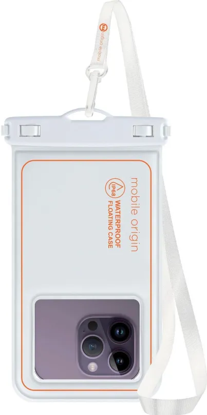 Vodotesné púzdro Mobile Origin Waterproof Floating Case 6.5" White/Orange