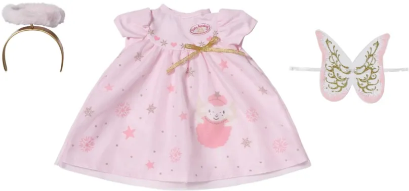 Oblečenie pre bábiky Baby Annabell Vianočné šaty, 43 cm