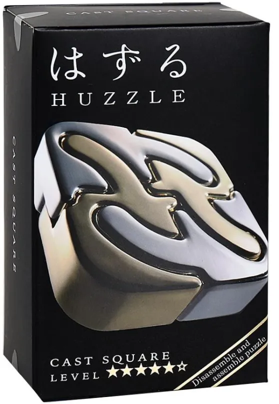Hlavolam Huzzle Cast Square 5/6, materiál kov, vysoká obtiažnosť