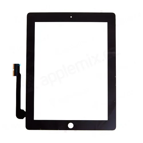 Náhradný diel Dotykové sklo (touch screen digi) + IC konektor a flex s Home Buttonom pre Apple iPad mini/mini 2 (Retina) - čierne - kvalita A