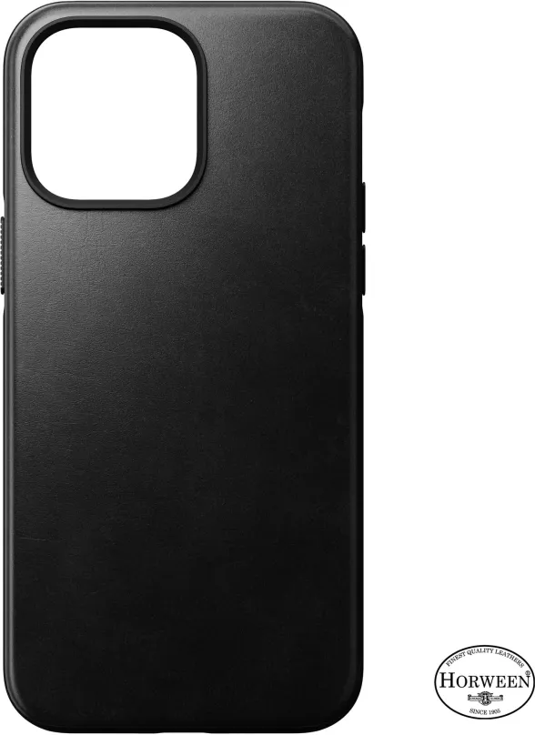 Kryt na mobilný telefón Nomad Modern Leather MagSafe Case Black iPhone 14 Pro Max, pre App
