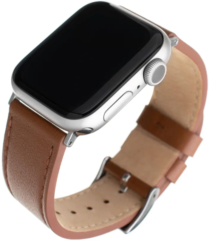 Remienok FIXED Leather Strap pre Apple Watch 42/44/45/Ultra 49mm hnedý