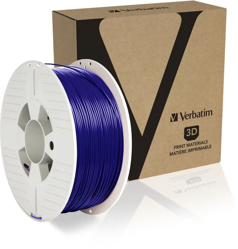 Filament Verbatim PLA 1.75mm 1kg modrá, materiál PLA, priemer 1,75mm s toleranciou 0,05mm,