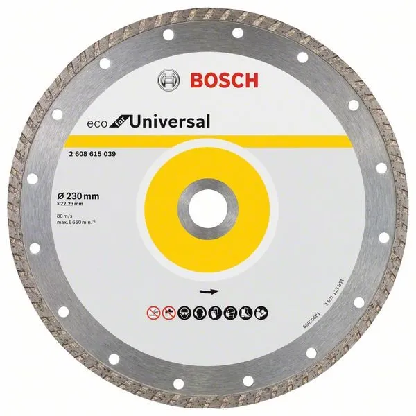 Diamantový kotúč Bosch Universal Turbo 230x22.23x3.0x7mm 2.608.615.039