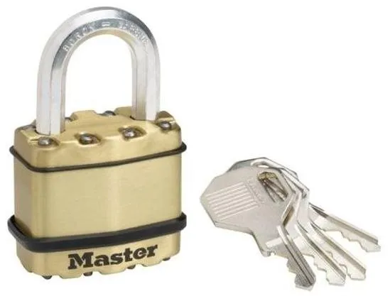 Visiaci zámok Master Lock Mosadzný visiaci zámok M1BEURD Master Lock Excell 45mm