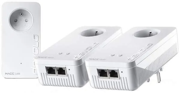 Powerline Devolo Magic 2 WiFi 6 Multiroom Kit, prenosová rýchlosť 1800 Mb/s, rýchlosť WiFi