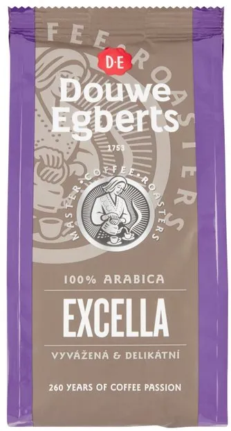 Káva Douwe Egberts Excella, mletá káva, 200g, mletá, 100% arabica,