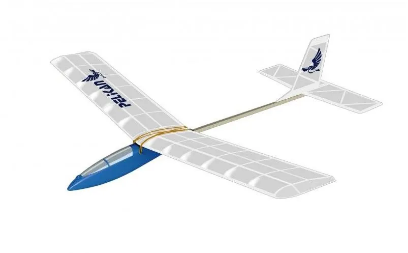 Model lietadla Pelikan - kvalitné Laser Cut stavebnice hádzadla s rozpätím 66 cm