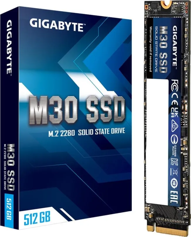 SSD disk GIGABYTE M30 512GB, M.2 (PCIe 3.0 4x NVMe), TLC (Triple-Level Cell), rýchlosť čít