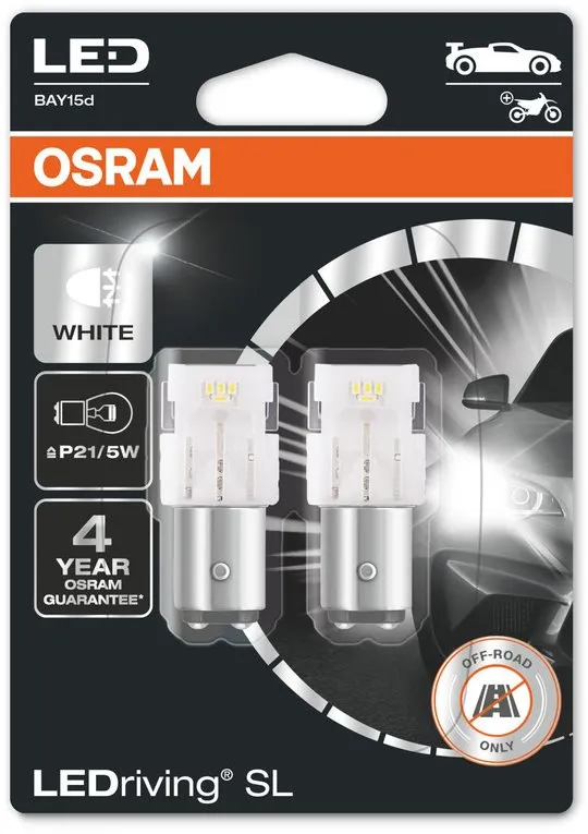 LED autožiarovka OSRAM LEDriving SL P21/5W Studene biela 6000K 12V dva kusy v balení