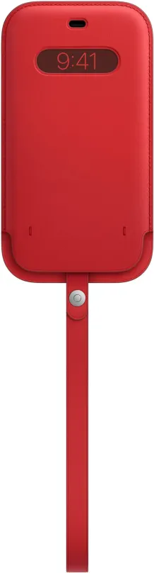 Puzdro na mobil Apple iPhone 12 Pro Max Kožený návlek s MagSafe (PRODUCT)RED