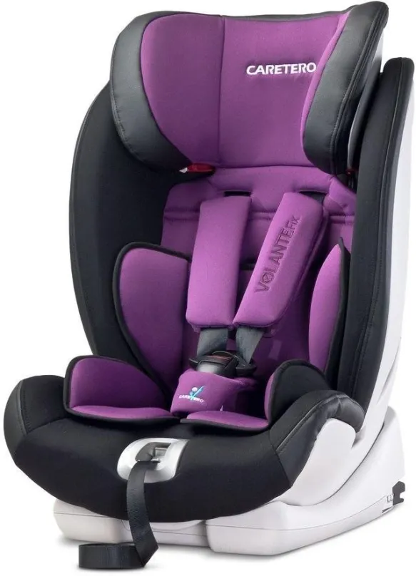 Autosedačka CARETERO Volante Fix 2016, Purple, pre deti s hmotnosťou 9-36 kg, upevnenie po