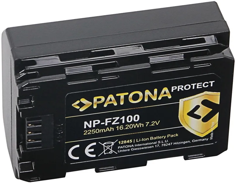 Batéria pre fotoaparát PATONA pre Sony NP-FZ100 2250mAh Li-Ion Protect