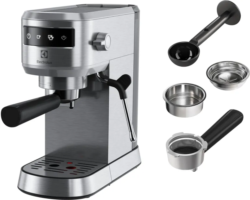 Pákový kávovar ELECTROLUX Explore 6 E6EC1-6ST, príkon 1450 W, tlak 15 bar, materiál plazm